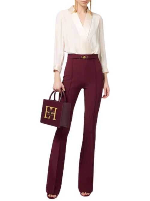 Tuta con camicia e pantalone flare Elisabetta Franchi | TU00546E2CM8